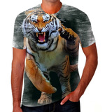 Camiseta Camisa Tigre Animal