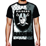 Camiseta Camisa Time Oakland Raiders Full Print 3d