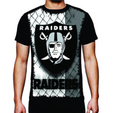 Camiseta Camisa Time Oakland Raiders Full Print 3d