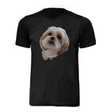 Camiseta Camisa Tshirt Cachorro Shitzu Unissex