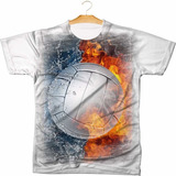 Camiseta Camisa Volei Ball Jogo Personalizada 08