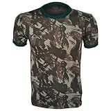 Camiseta Camuflada Militar Exército Ar Livre Malha Fria BR Alfa GG Regular Camuflado Exército