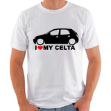 Camiseta Carros - I Love My Celta - Unissex