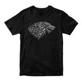 Camiseta Casa Stark Lobo Jon Snow