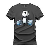 Camiseta Casual 100- Algodão Estampada Urso Pesos Grafite G