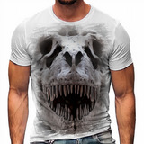 Camiseta Caveira Skull Dinossauro The Mountain