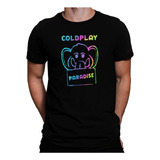 Camiseta Coldplay Paradise 2 Cores Camisa Banda Show Brasil