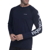 Camiseta Columbia Aurora Manga Longa Azul Marinho