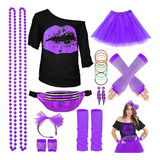 Camiseta Com Estampa Labial Dos Anos 80 Tutu Fanny Conjunto