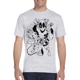 Camiseta Comics Hq Marvel Vingadores Deadpool X men Rf08