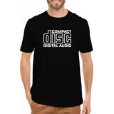 Camiseta Compact Disc Digital Audio Camisa Cd Player Algodão