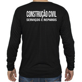 Camiseta Construção Civil Camisa Obras Reformas