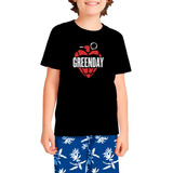 Camiseta Criança Infantil Green Day Banda