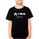 Camiseta Crianças Banda Queen Fãs Rock
