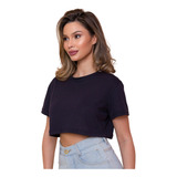 Camiseta Cropped Feminino Liso