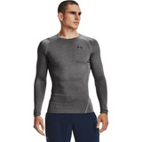 Camiseta De Compressão Under Armour Hg Comp Ls Cinza