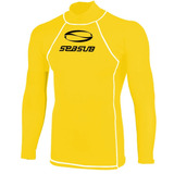 Camiseta De Lycra Infantil Amarela Seasub Brinde