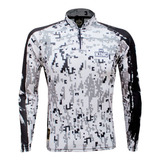 Camiseta De Pesca King Brasil Camuflada Proteção Uv50 