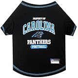 CAMISETA DE PET Para Cães E Gatos Camiseta De Cachorro NFL Carolina Panthers Camiseta Mais Fofa Para O Filhote Esportivo Real