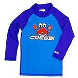 Camiseta De Proteção Uv50 Cressi Rash Ls Kids Blue Ggg