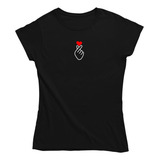 Camiseta Dorama Minimalista Sinal Coração Eu Te Amo Tshirt