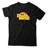 Camiseta Engraçada Death Metal Arco Iris Banda De Rock