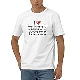 Camiseta Engraçada Masculina I Love Floppy Drives Camiseta Gráfica Masculina Divertida Cor M