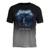 Camiseta Especial Metallica Ride The Lightning Stamp Mce 202