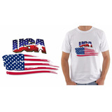 Camiseta Estados Unidos Eua Usa Bandeira Flag United States