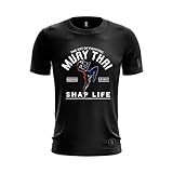 Camiseta Estampada Muay Thai Shap Life Artes Marciais Cor Preto Tamanho G