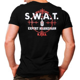 Camiseta Estampada Swat Baby Look Feminina Estampada Swat