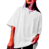 Camiseta Estilosa Vintage Minimalista Manga Curta Streetwear