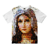 Camiseta Faces De Nossa Senhora - Camiseta Rainha Do Brasil