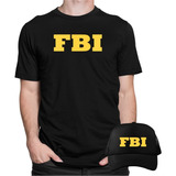 Camiseta Fbi Federal Blusa Police Swat Festa Camisa Boné