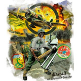 Camiseta Feb Fab Estampa Única Brasil Segunda Guerra