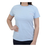 Camiseta Feminina Aeropostale Mc Silkada Azul