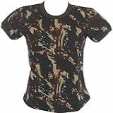Camiseta Feminina Baby Look Camuflada Exército 100 Algodão As2 Alpha Egg Regular 