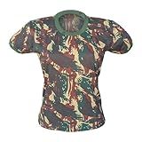 Camiseta Feminina Baby Look Camuflada Exército 100 Algodão As2 Alpha M Regular 