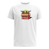 Camiseta Feminina Baby Yoda Star Wars Caixa Poliéster