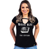 Camiseta Feminina Bikini Kill Banda Rock Show Festa