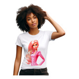 Camiseta Feminina Branca Bc2 Barbie Parada