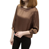 Camiseta Feminina Breve Para Trabalho No Escritório Camiset