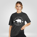 Camiseta Feminina Califórnia Republic T Shirt Casual Algodão