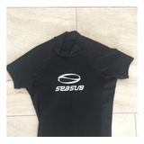 Camiseta Feminina De Mergulho Seasub Lycra E Neoprene 1mm