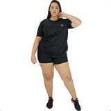 Camiseta Feminina Dry Fit Plus Size Fitness Academia