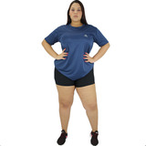 Camiseta Feminina Dry Fit Plus Size Fitness Academia