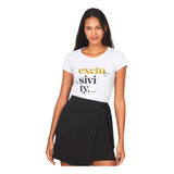 Camiseta Feminina Malha Exclusivity Polo Wear Branco