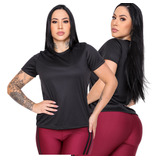 Camiseta Feminina Manga Curta Fitnes Treino Academia Corrida