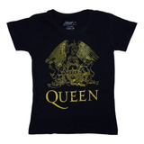 Camiseta Feminina Queen Logo Produto Oficial