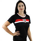 Camiseta Feminina São Paulo Spfc Tricolor Oficial Licenciada